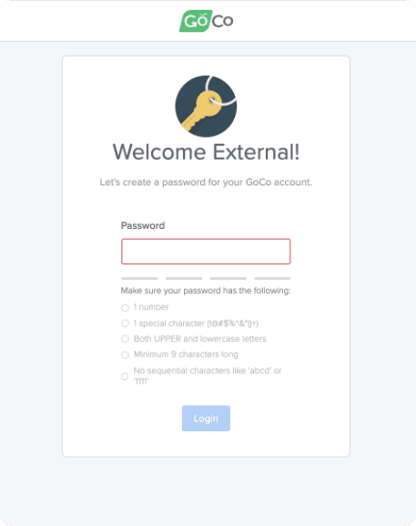 Existing team members will be assigned and notified via GoCo per usual, and external Workflow users will receive an invite via email, login to GoCo, and complete any relevant tasks.