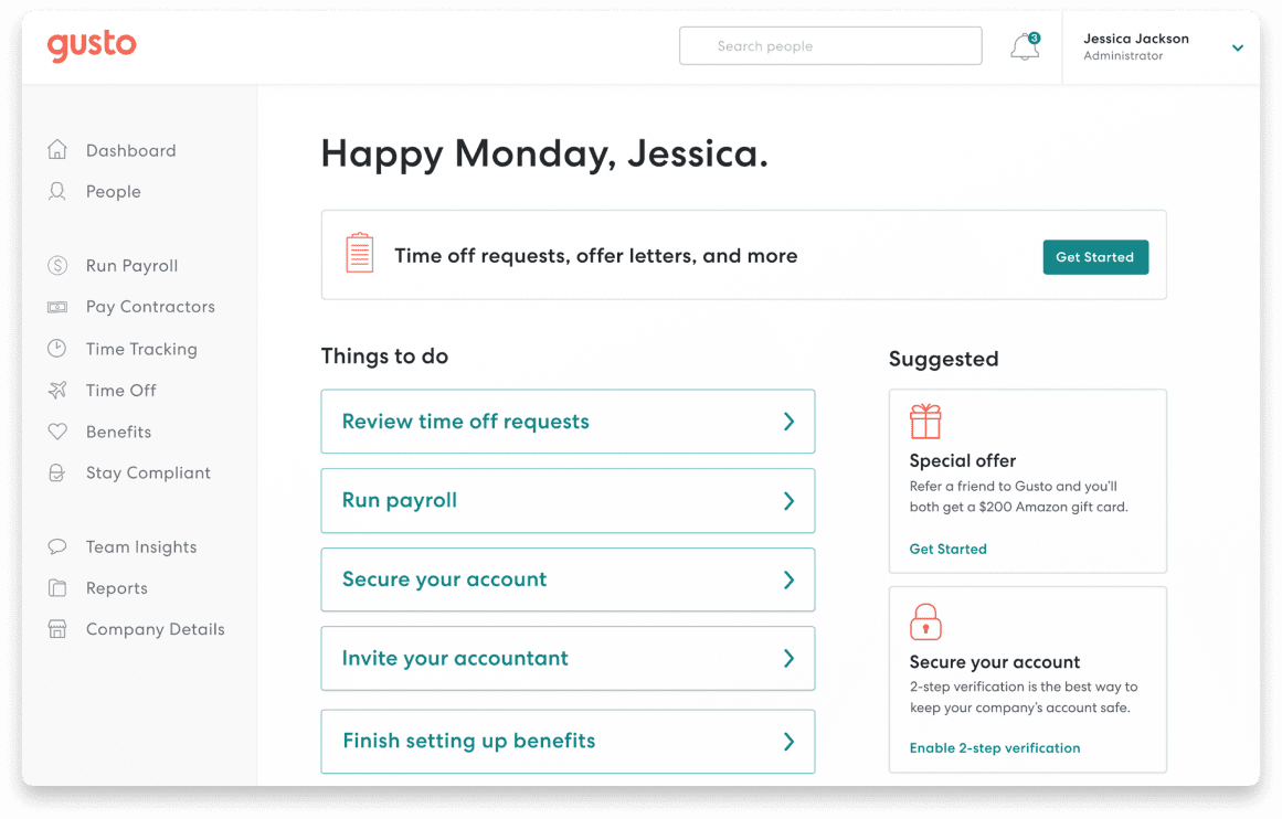 a screenshote screen showing the happy monday message