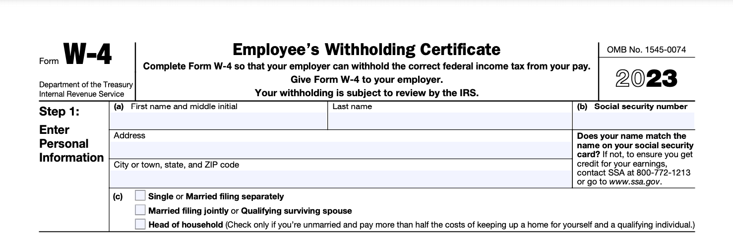 W-4 Form: Extra Withholding, Exemptions, and More