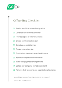 a free employee offboarding checklist for hr teams