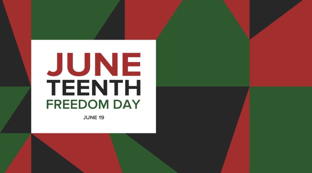 an illustration for Juneteenth freedom day