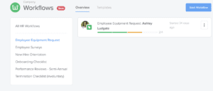 Trigger alerts and view assignees and task completion status in regards to new hire orientation