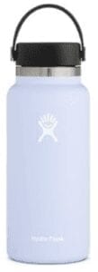 a photo of an insulated reusable water bottle