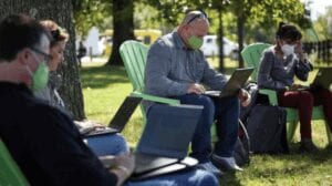 outdoor workspace