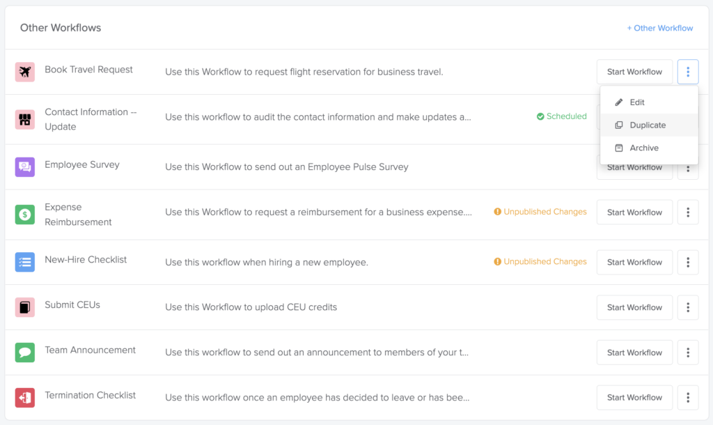 Copy Workflows