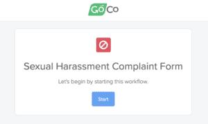 sexual harassment workflow screenshot 6