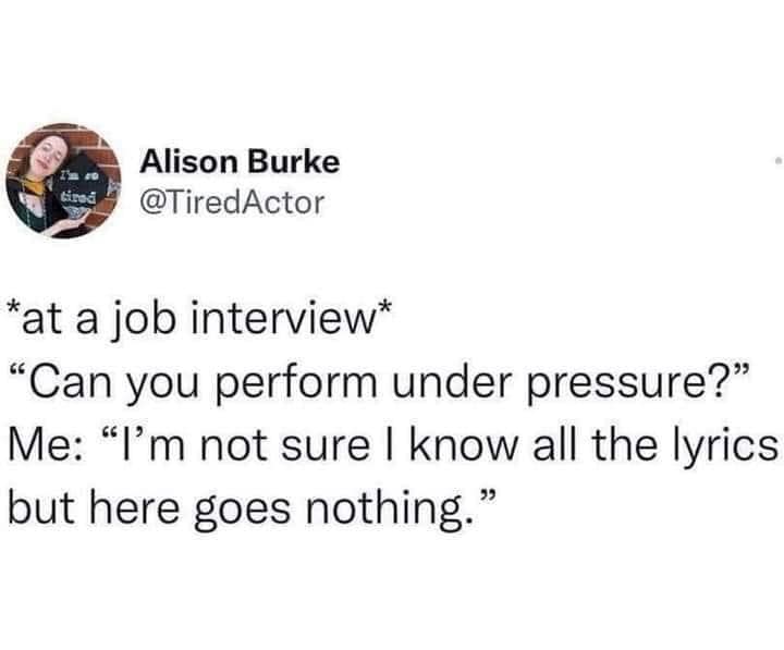 under pressure HR meme
