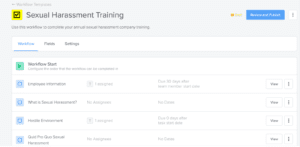 sexual harassment training screenshot