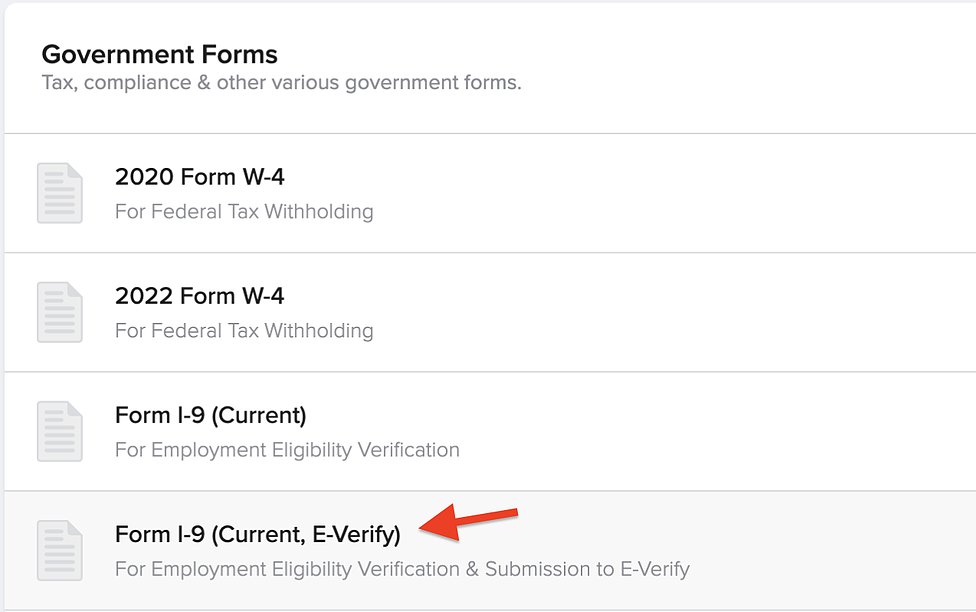 I 9 Form Current E-Verify