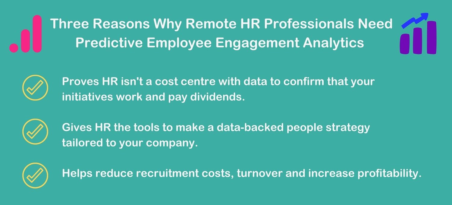 three reasons why remote HR pros need predictive analytics for employee engagement
