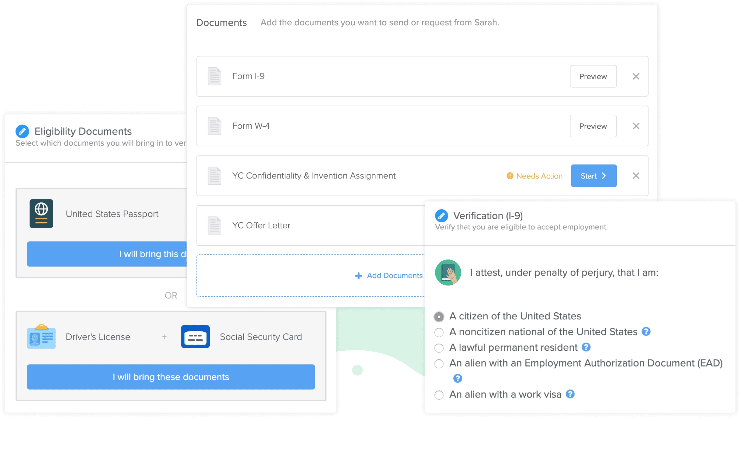 the settings in the google account
