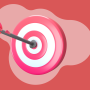 a dart hitting a target with the words ' target '