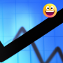 a graph with smiley faces on it