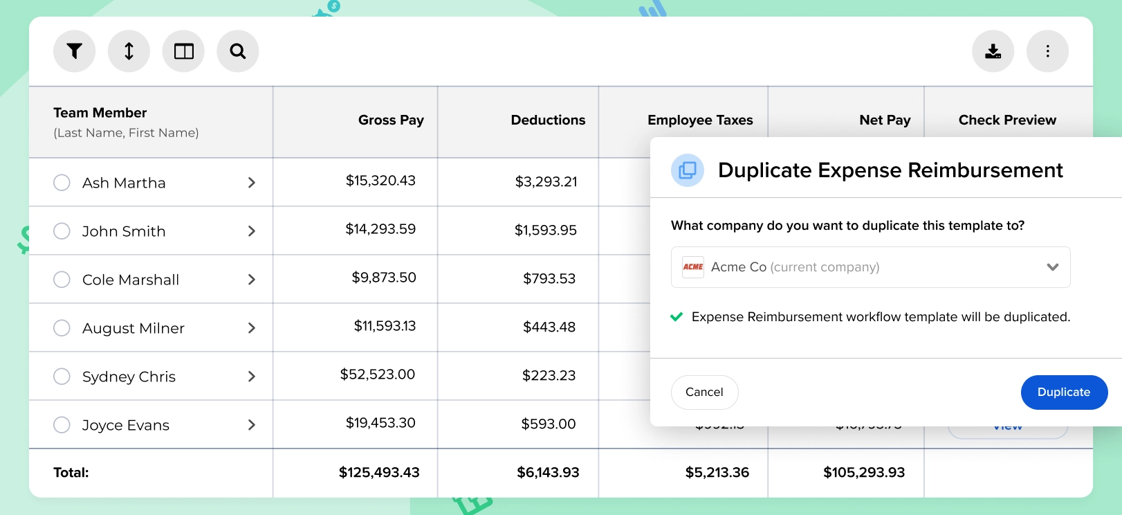 New in GoCo: Payroll Grid & Duplicate Workflows!