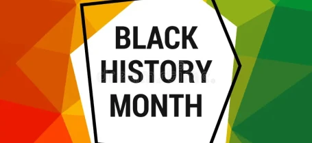 A colorful banner for Black History Month.