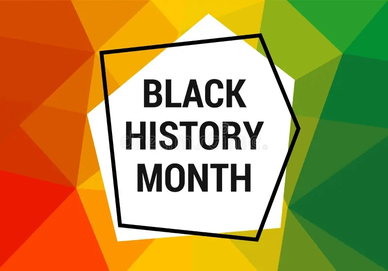 A colorful banner for Black History Month.