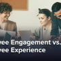 A group of employees discussing work at a conference table.
