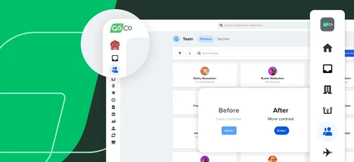a tablet with a green background and a white screen with icons
