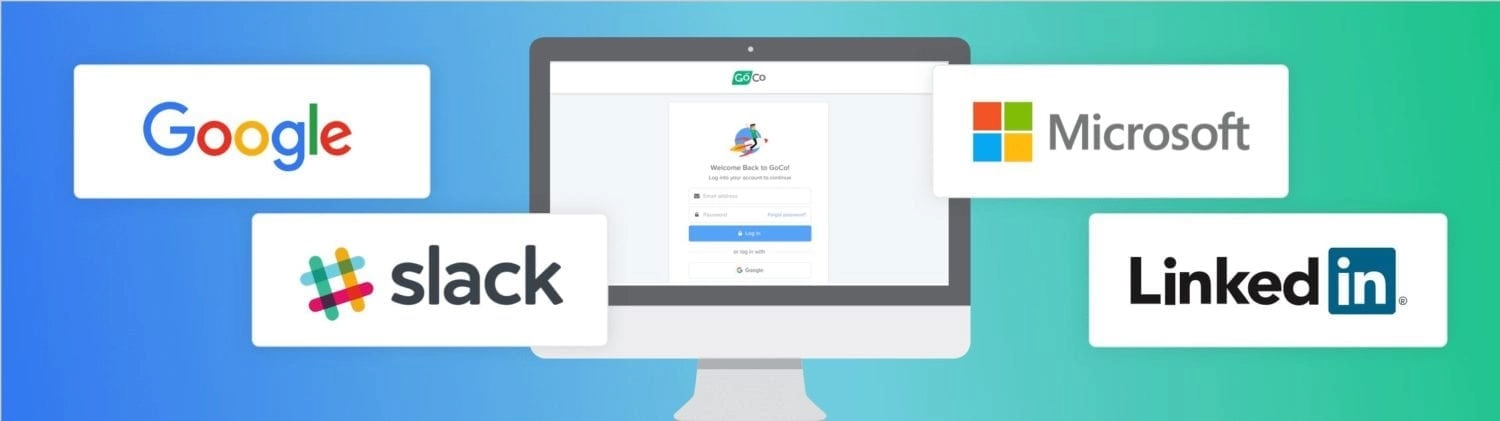 Logging into GoCo with Google, Slack, Microsoft & LinkedIn
