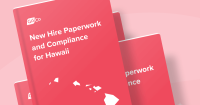 A book titled New Hire Paperwork and Compliance for Hawaii.