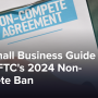 A person holding a clipboard with a non-compete document.