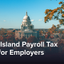The Rhode Island State House in Providence, Rhode Island in autumn.